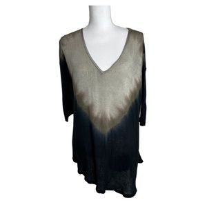 We The Free Ombré Dip Dye Oversize Tunic Top Size XS